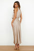 Rochelle | Feminine Satin Dress with Halter Neckline