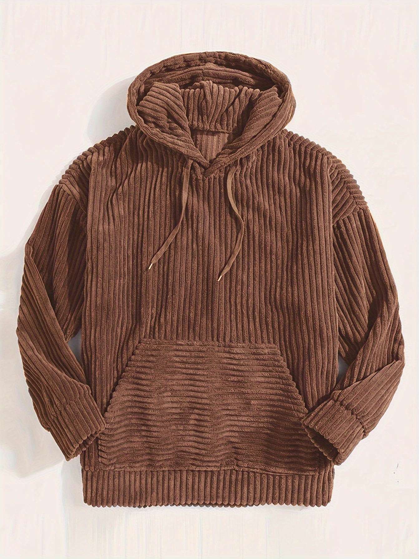 BRAM | PULLOVER WITH CORD HOOD - Brown / S