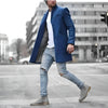 Newman™ - Elegant long woollen feather duster - Blue / XS