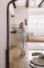Hanna™ | Soft cotton jersey set - Light grey / XS / Short sleeve