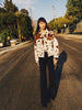 Lianora™ - Patterned leather jacket - S