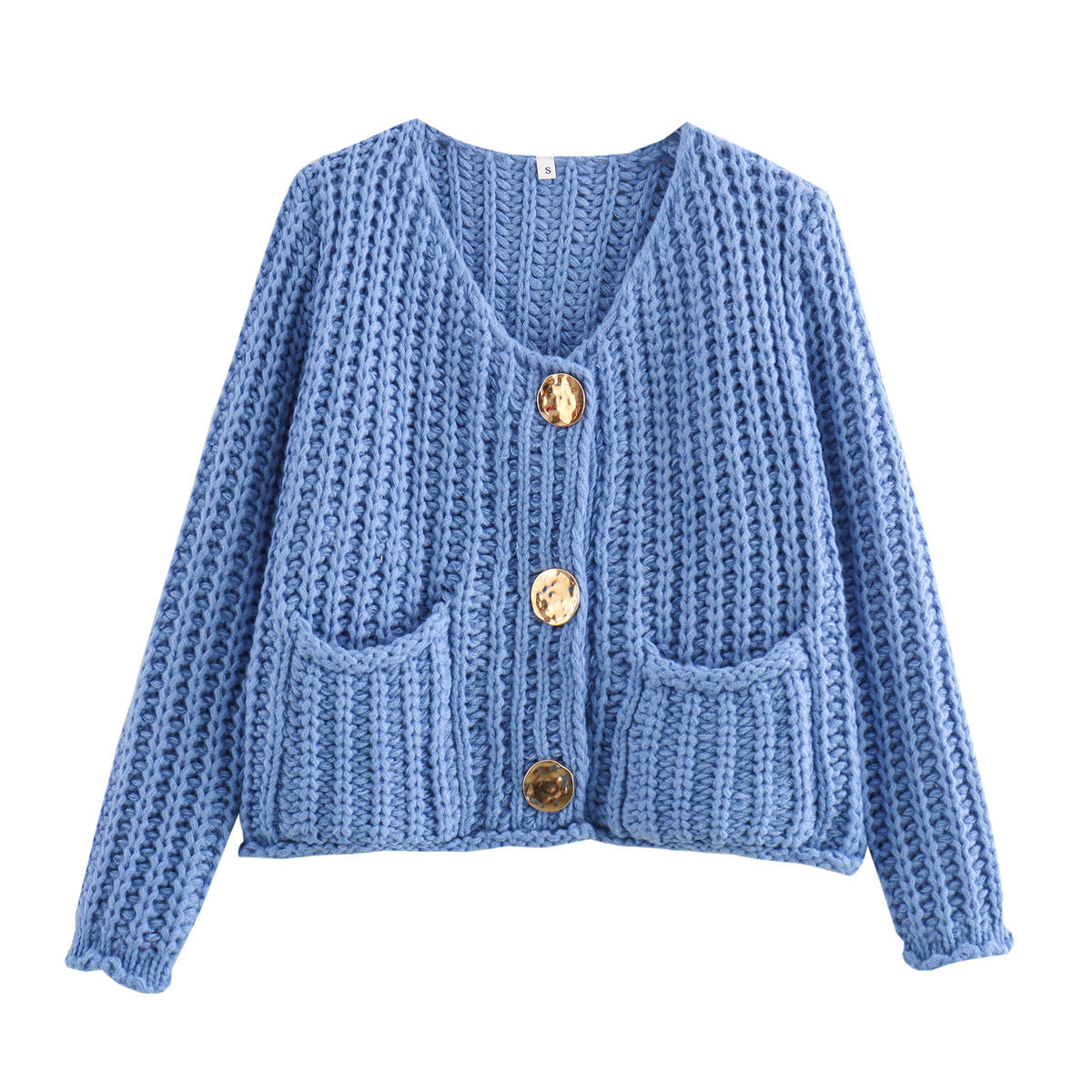 Mira™ - Fashionable cardigan - Blue / S