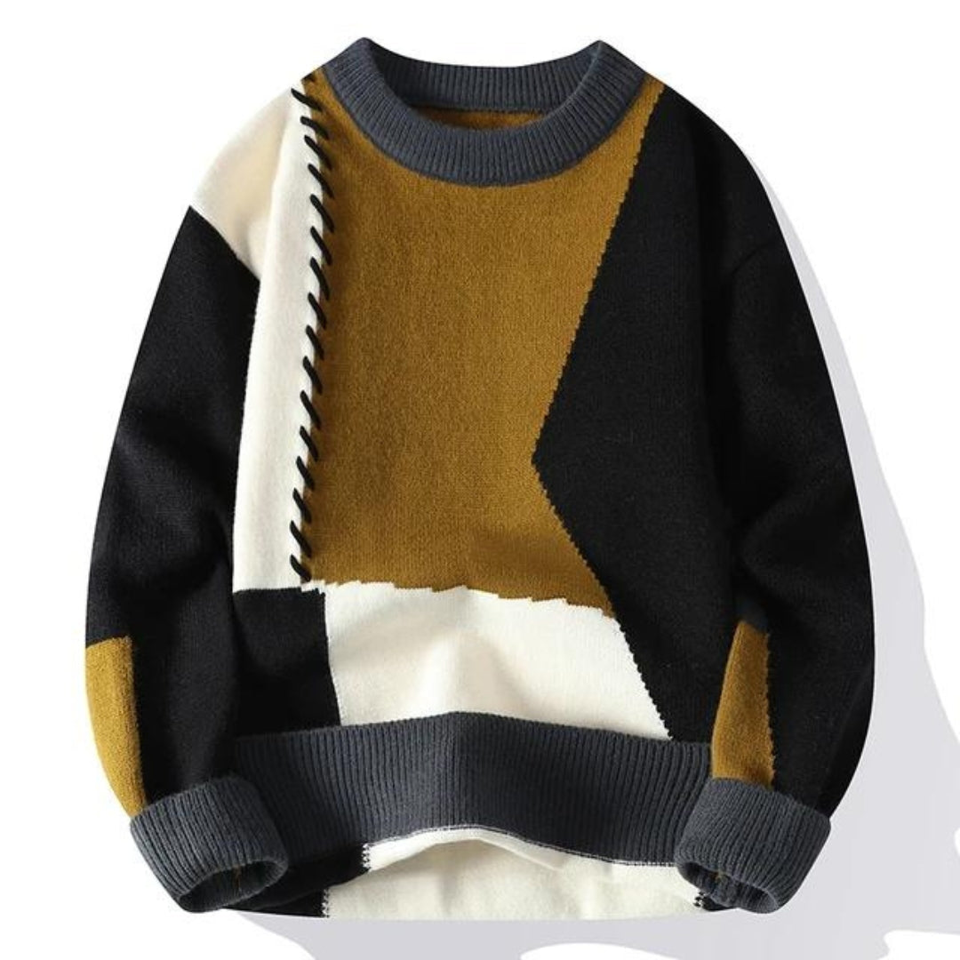 Tom™ - Stylish hooded jumper - Brown / XS