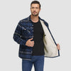 Benedikt™ | Lined checked shirt jacket - Orange / S