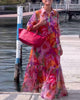 Helena™ | Colourful Printed Dress with Loose Lantern Sleeves