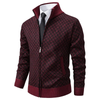 Edward™ | Modern men's jacket - Mens Sweater - Burgundy red / M