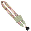 Mobile phone strap - Green/purple