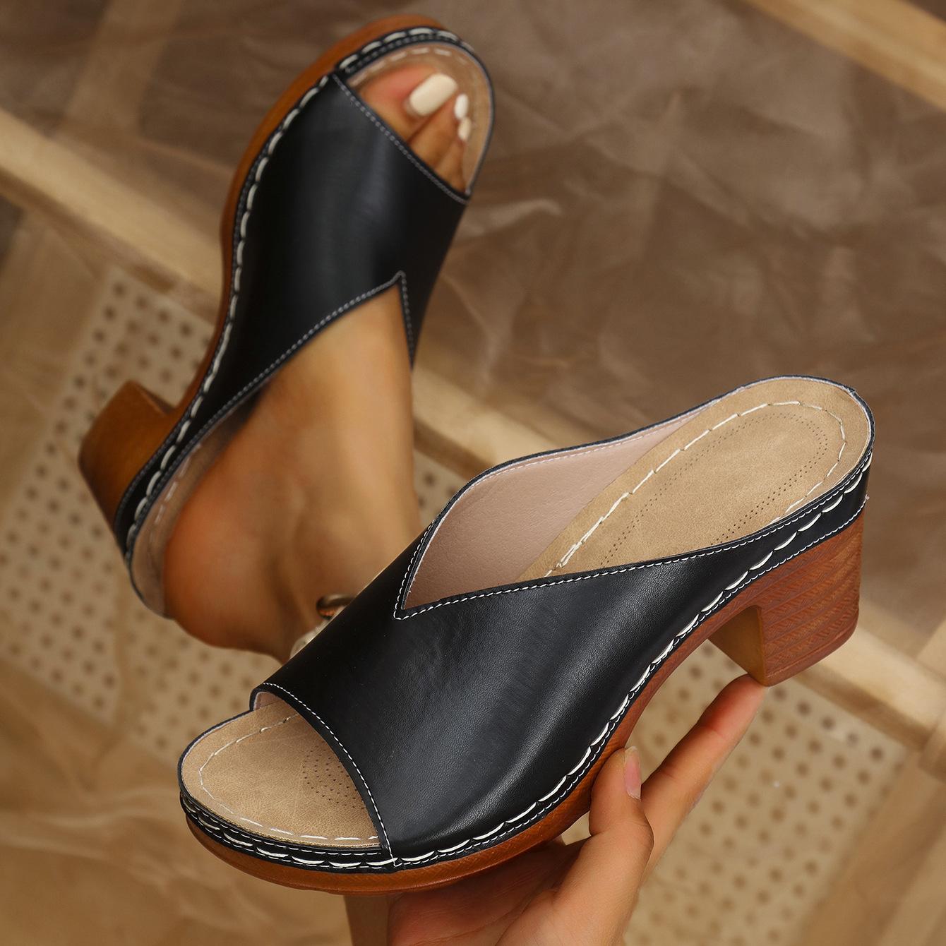 Lianna | Elegant Orthopaedic Block Heel Sandals