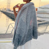 MaraKnit™ | Cardigan with glitter sequins - beige / S