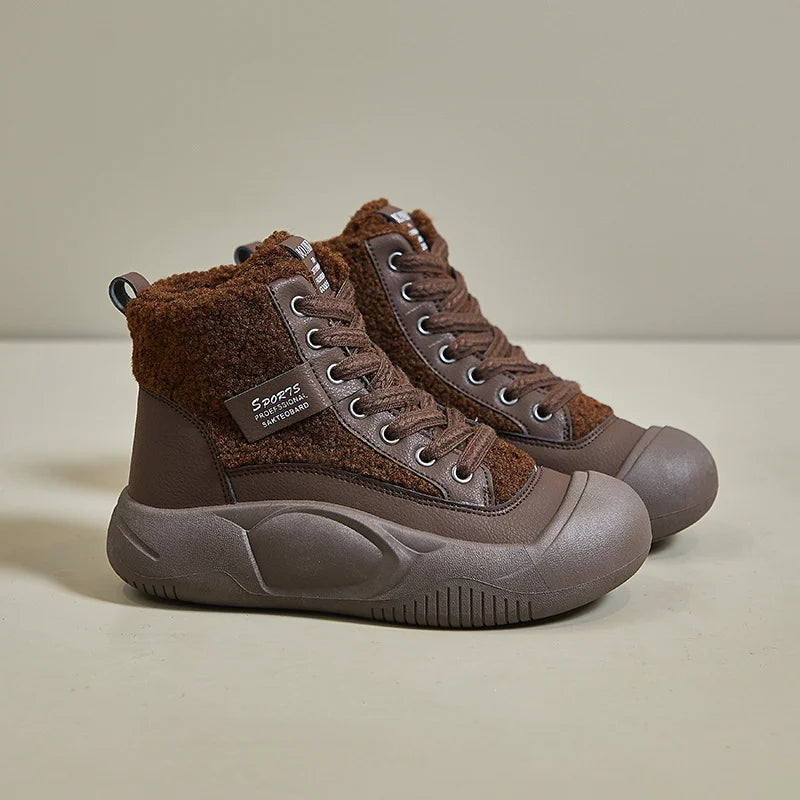 Mada™ | Orthopaedic women's shoes with thick soles - Coffee / 36
