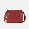 Cecilie | Shoulder bag and handbag made from three layers of leather - Red