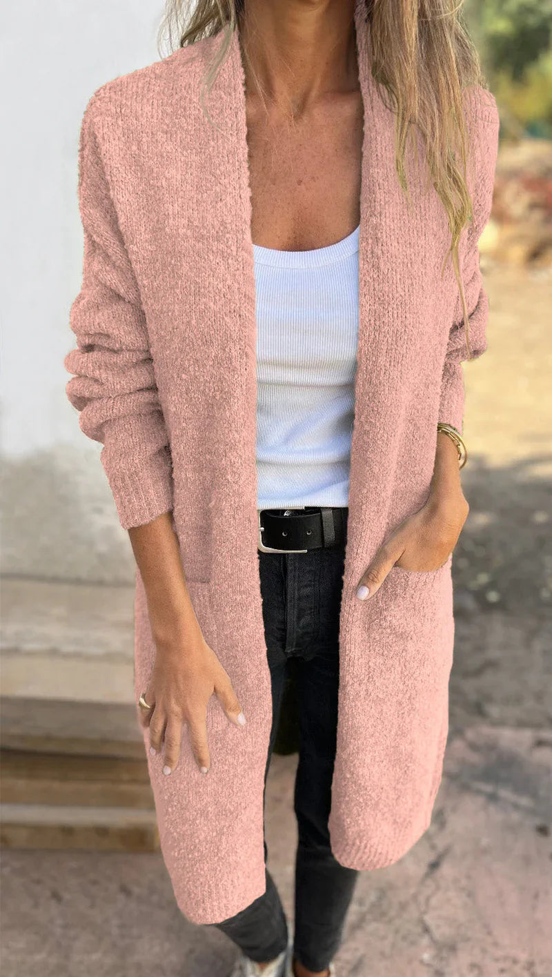Helena™ | Cosy knitted coat - Kläder och Accessoarer - Pink / S