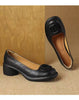Brendah | Soft Leather Retro Shoes with Chunky Heels