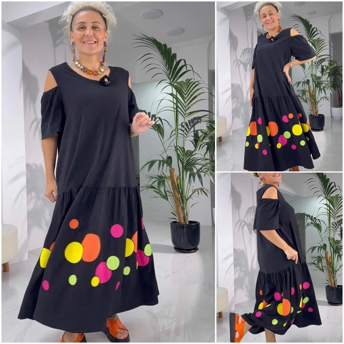 Yierra | Classic Cotton Dress in Retro Style
