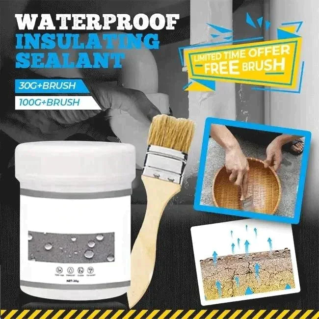 Waterproof coating paste - Houseware & Kitchen - 100gr (including two brushes)