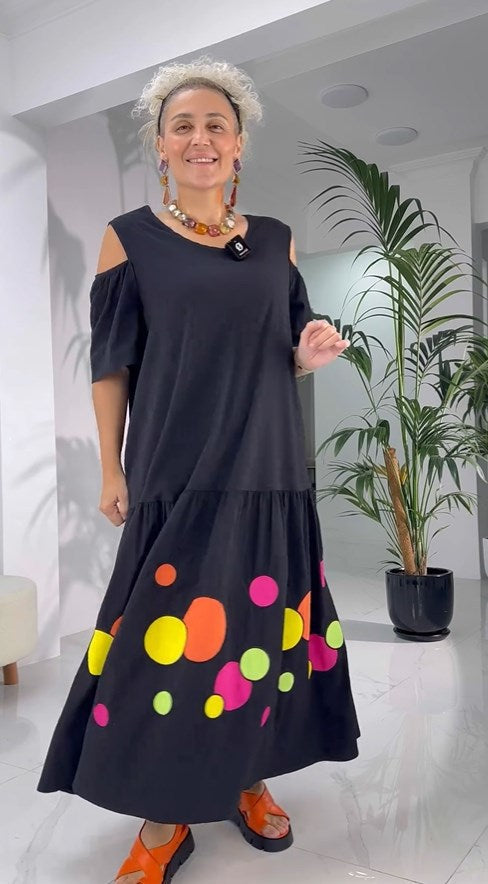 Yierra | Classic Cotton Dress in Retro Style