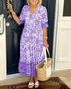 Meredith™ | Boho-Style V-Neck Dress