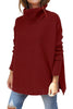 Annie™ | Oversized turtleneck jumper - Red / S