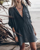 Daliah | Urban Shirt Mini Dress with Cuff Sleeves