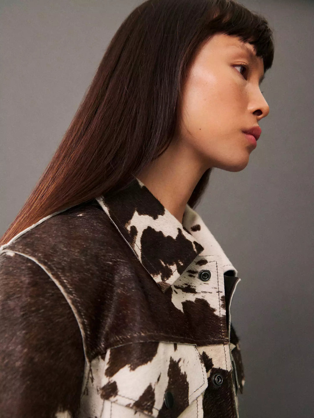 Lianora™ - Patterned leather jacket - S