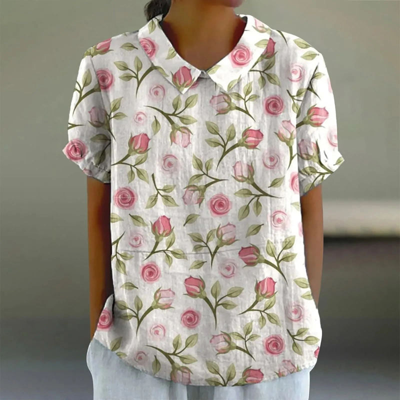Oswalda | Stylish Blouse with Floral Print
