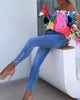 Lia | Colourfully Printed One-Shoulder Casual Top for Women