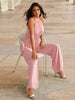 Elen | Pleated Jumpsuit with Halter Neck