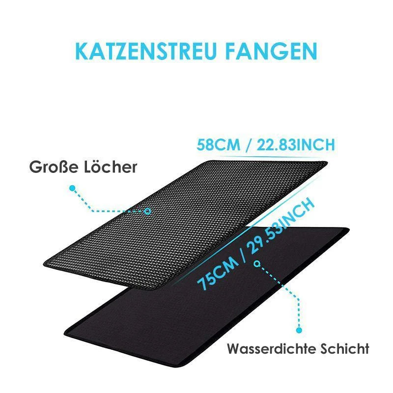 HoneycombMat™ | Luxurious honeycomb cat litter mat | 50% OFF TODAY! - New Arrivals - Black / S (30x30 cm)
