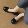 Brendah | Soft Leather Retro Shoes with Chunky Heels