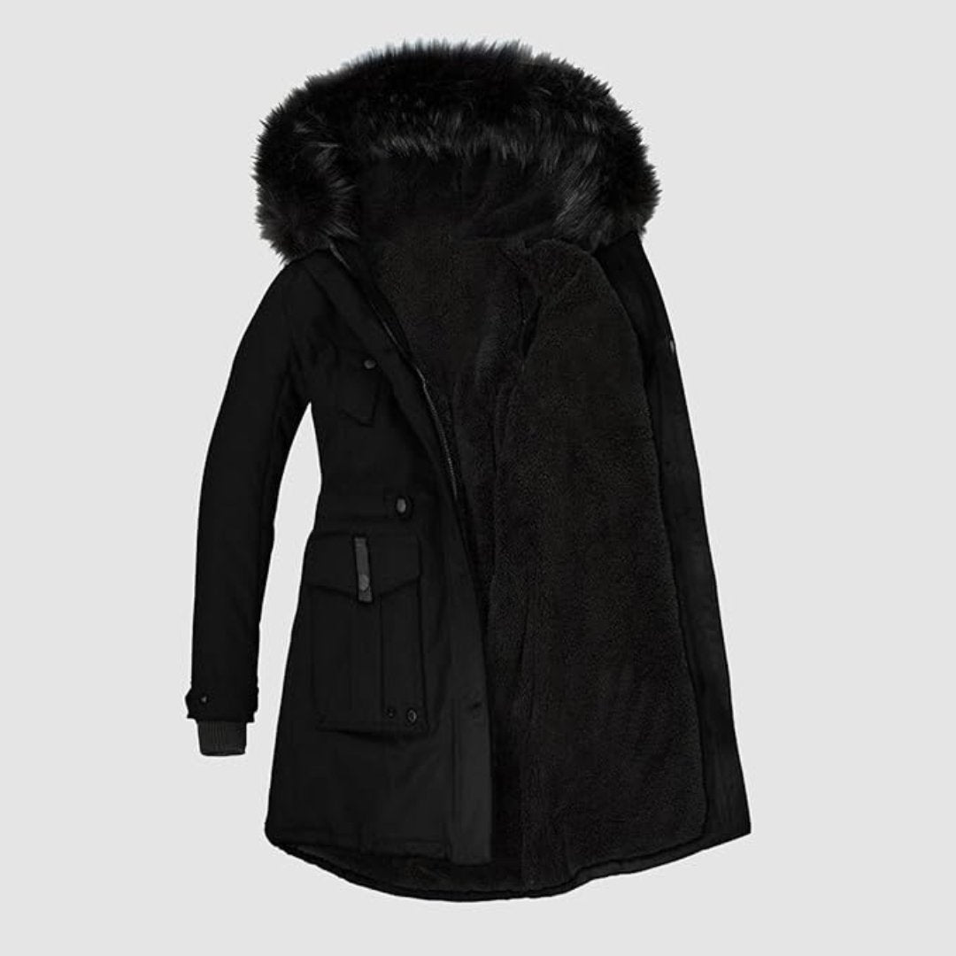 Luana™ | Fur-lined winter jacket - Winter Coats - Pink / XXS
