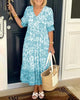 Meredith™ | Boho-Style V-Neck Dress