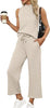 Larra | Casual Two-Piece Set with Short Sleeve and Wide Leg