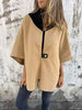 Mika | Casual jacket with high collar - Jacket - Camel / S