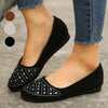Soli | Women's Crystal Orthopedic Flat Ballerina Shoes