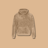 Cleo™ | Comfortable hoodie - Khaki / S