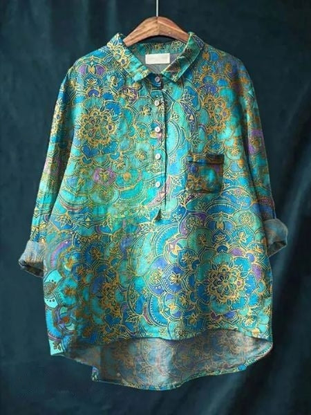 Mavee | Airy Blouse with Floral Pattern
