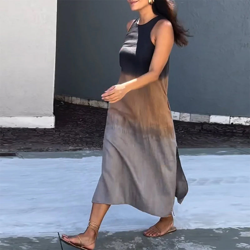 Tayla | Ombre Sleeveless Midi Dress