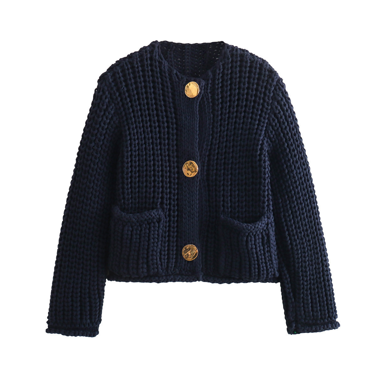 Mira™ - Fashionable cardigan - Navy blue / S