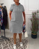 Nyla | Comfortable Short-Sleeved Casual Dress with Hood