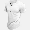 Dave™ | Premium Henley shirt with short sleeves - White / S