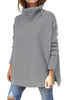 Annie™ | Oversized turtleneck jumper - Grey / S