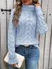 Lorena™ | Classic knitted jumper - Truien & Sweaters - Light blue / S
