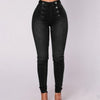 Violetta™ - High-waist jeans with double button placket