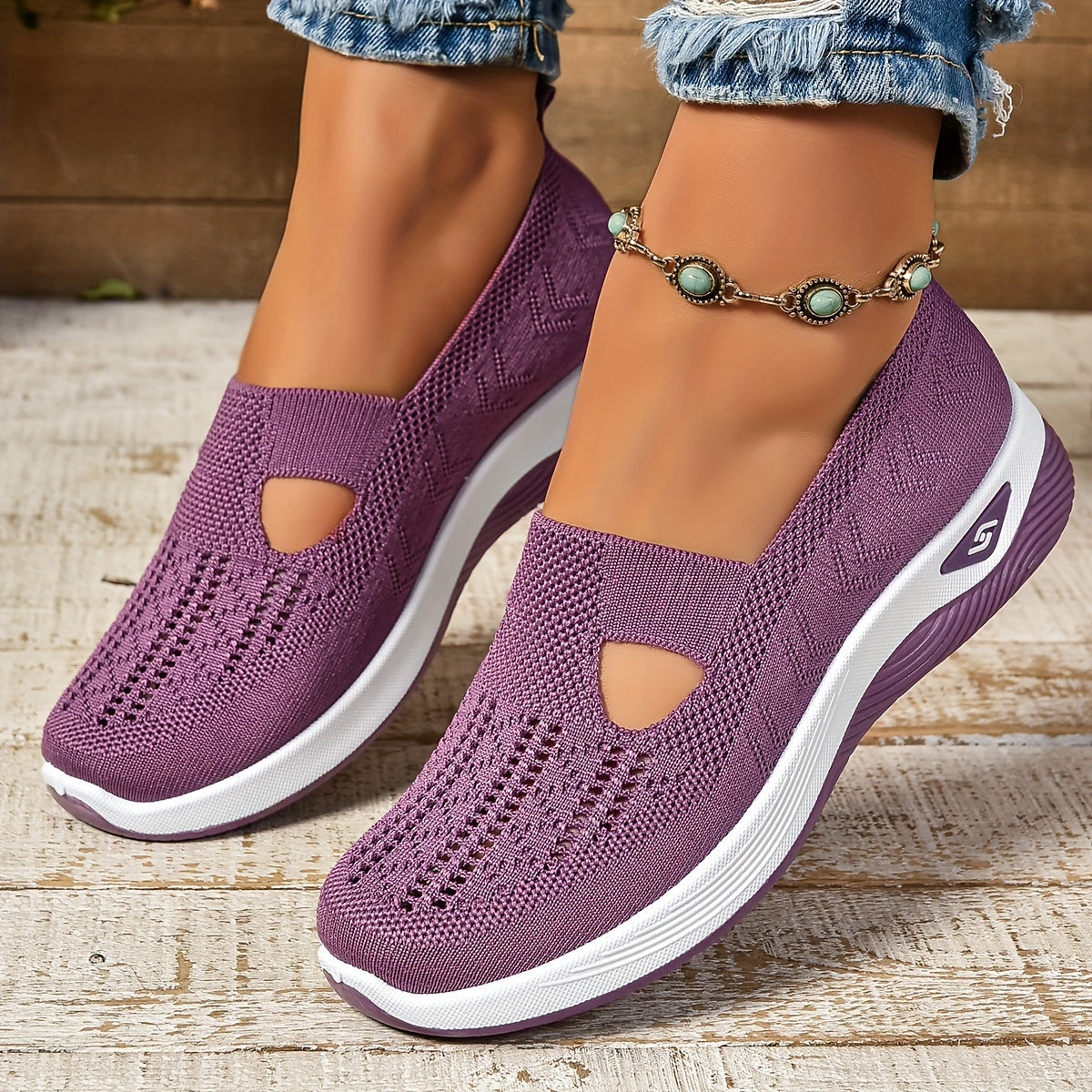 OrthoFit™ | Orthopaedic slip-on for women - Purple / 36
