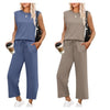 Larra | Casual Two-Piece Set with Short Sleeve and Wide Leg