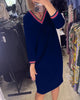Elisa | Elegant V-neck dress with pockets
