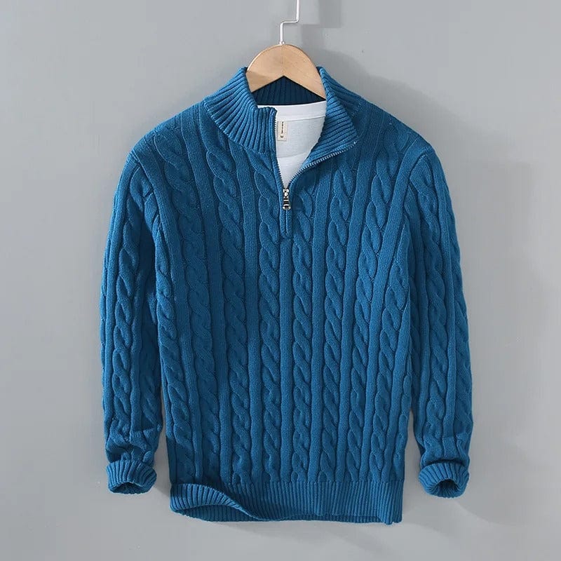 Danny™ | Nordic zip jumper - Blue / M