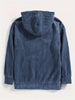 BRAM | PULLOVER WITH CORD HOOD - Blue / S