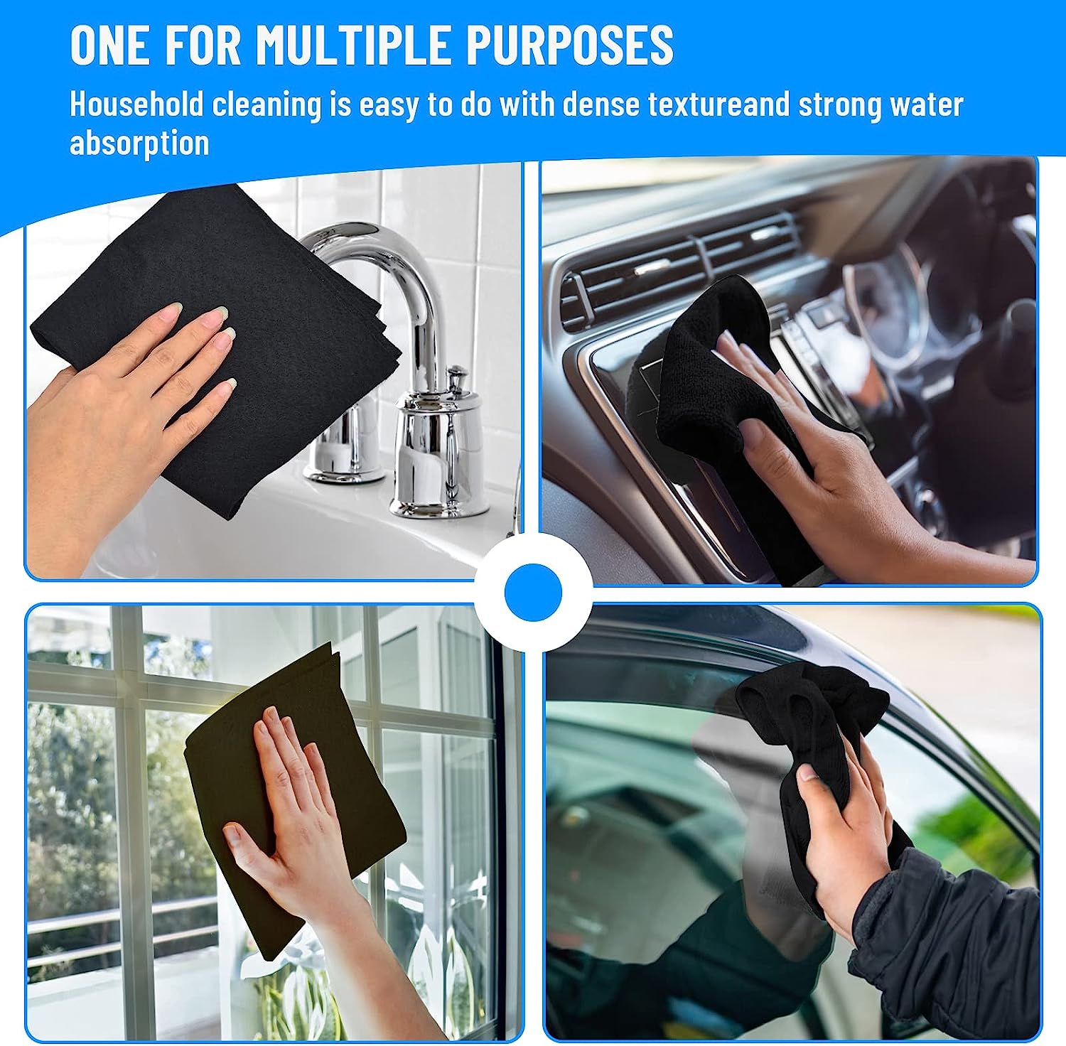 Premium XL Miracle Wipes | Cleaning without streaks and lint | 5+5 FREE - 5+5 FREE