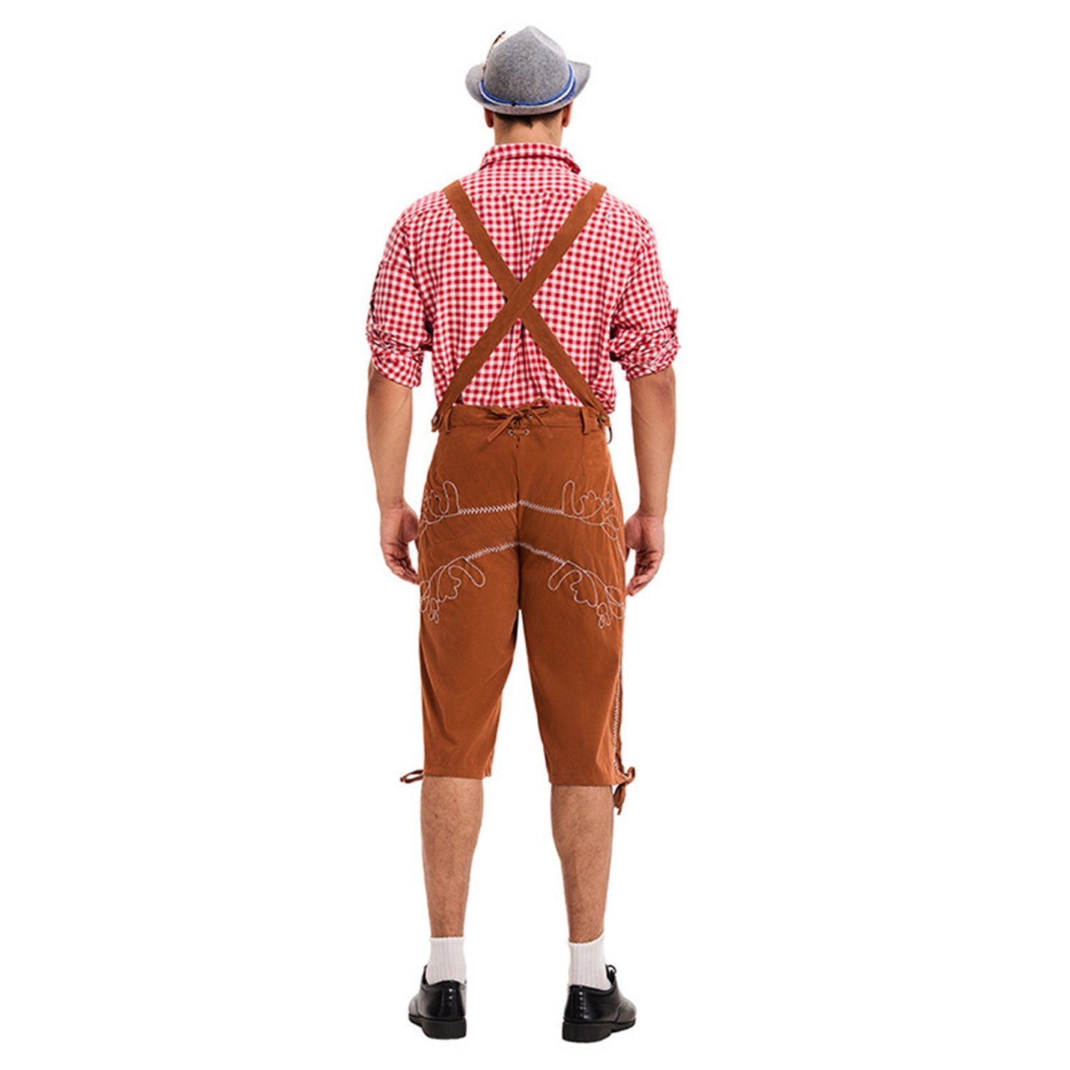 Fritz | German Oktoberfest suit for men - Dark brown / M
